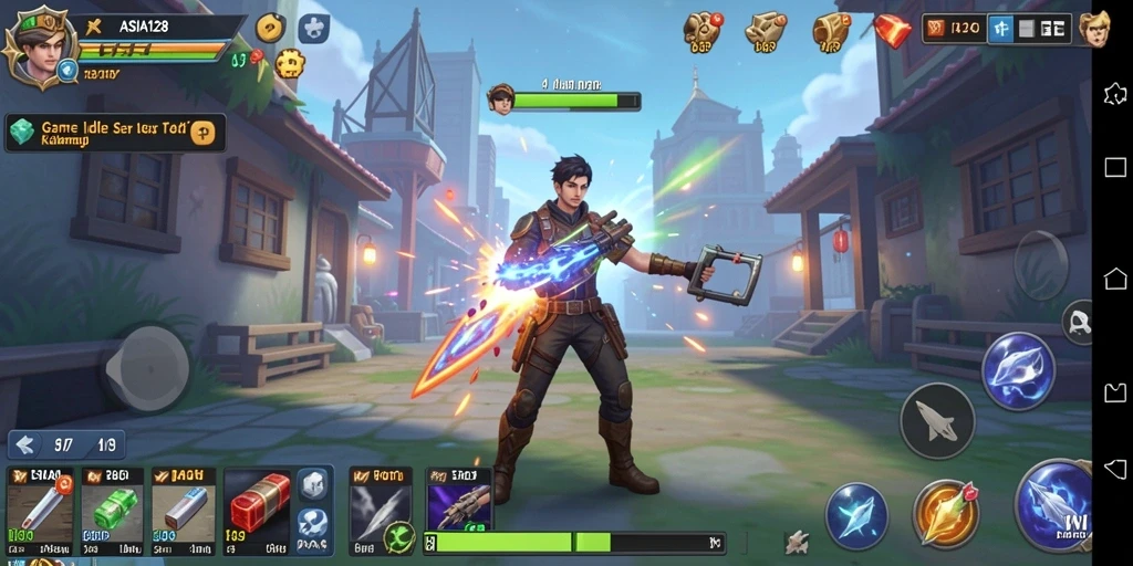 Screenshot gameplay ASIA128 menampilkan aksi Idle yang seru dan mengasyikkan.