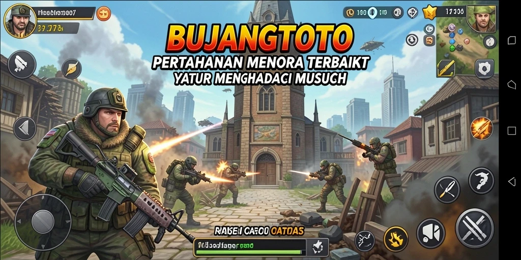 Gameplay seru dan menantang di BUJANGTOTO sebagai game Tower Defense.