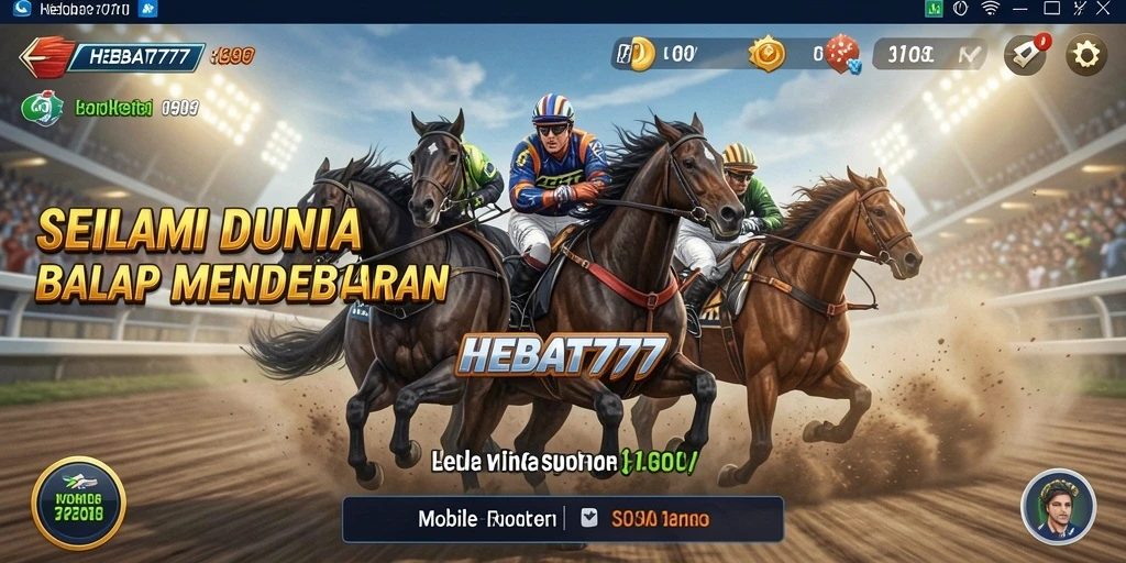 Tampilan gameplay seru dengan berbagai kendaraan balap yang menantang.