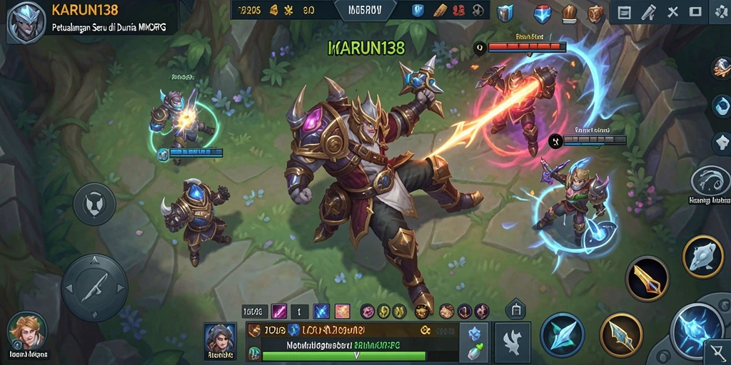 Screenshot menunjukkan aksi seru dalam gameplay MMORPG.