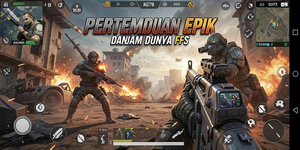 Tampilan mendebarkan dari gameplay KG778 yang intens.