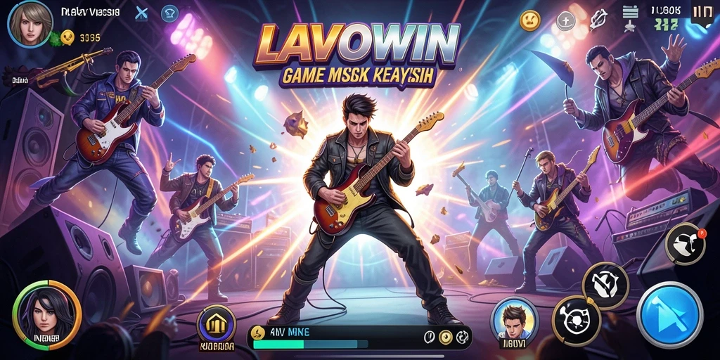 Gameplay menarik LAVOWIN dengan banyak tantangan musik.