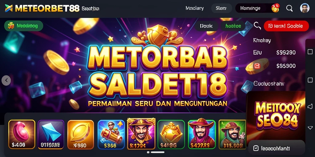 Tampilan menarik dari gameplay Slot di METEORBET88.