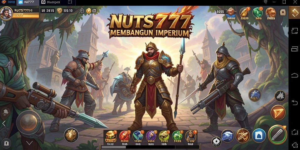 Tampilan gameplay NUTS777 yang penuh strategi dan aksi.