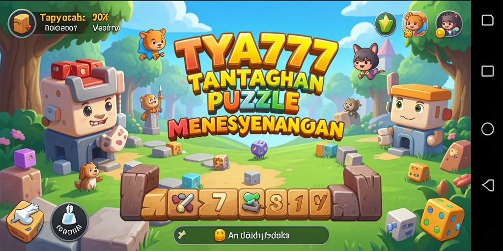 Tampilan gameplay TYA777 dengan berbagai level puzzle yang menarik.