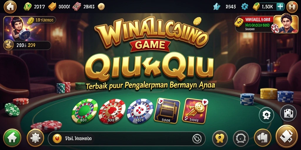 Tampilan gameplay mendebarkan dari WINALLCASINO dengan kartu QiuQiu.